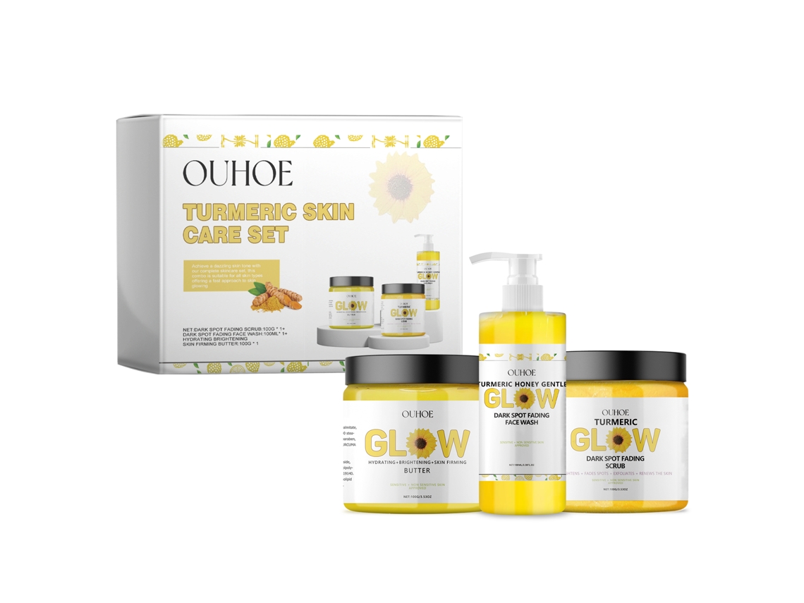 Kit De Cuidados Com A Pele Com Cúrcuma