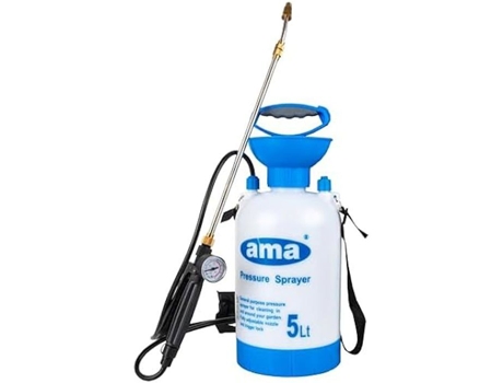 Pulverizador de Pressão AMA 5 L Lança com Manômetro e Válvula de Segurança