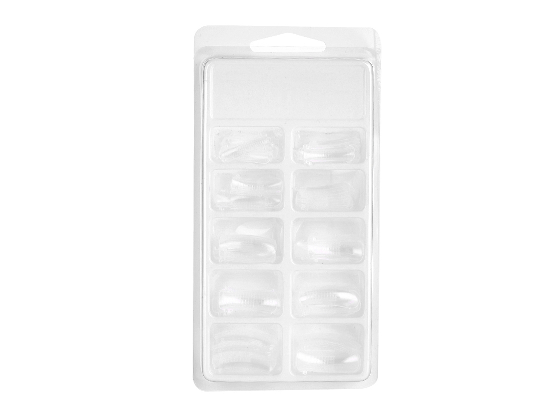100pcs Moldes De Unhas Transparentes Para Gel De Construção Rápida, Ferramenta De Manicure Diy