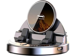 Suporte Veicular Para Celular Com Sensor Inteligente, Rotação De 360°, 15w, Antiderrapante, Carregador Sem Fio, Suporte