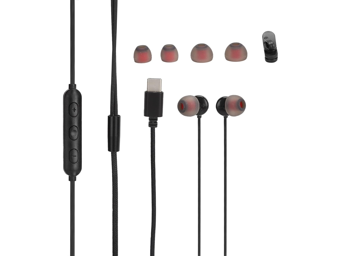 Fones De Ouvido Com Fio Ms21 Decodificação Digital E Conector Type-c