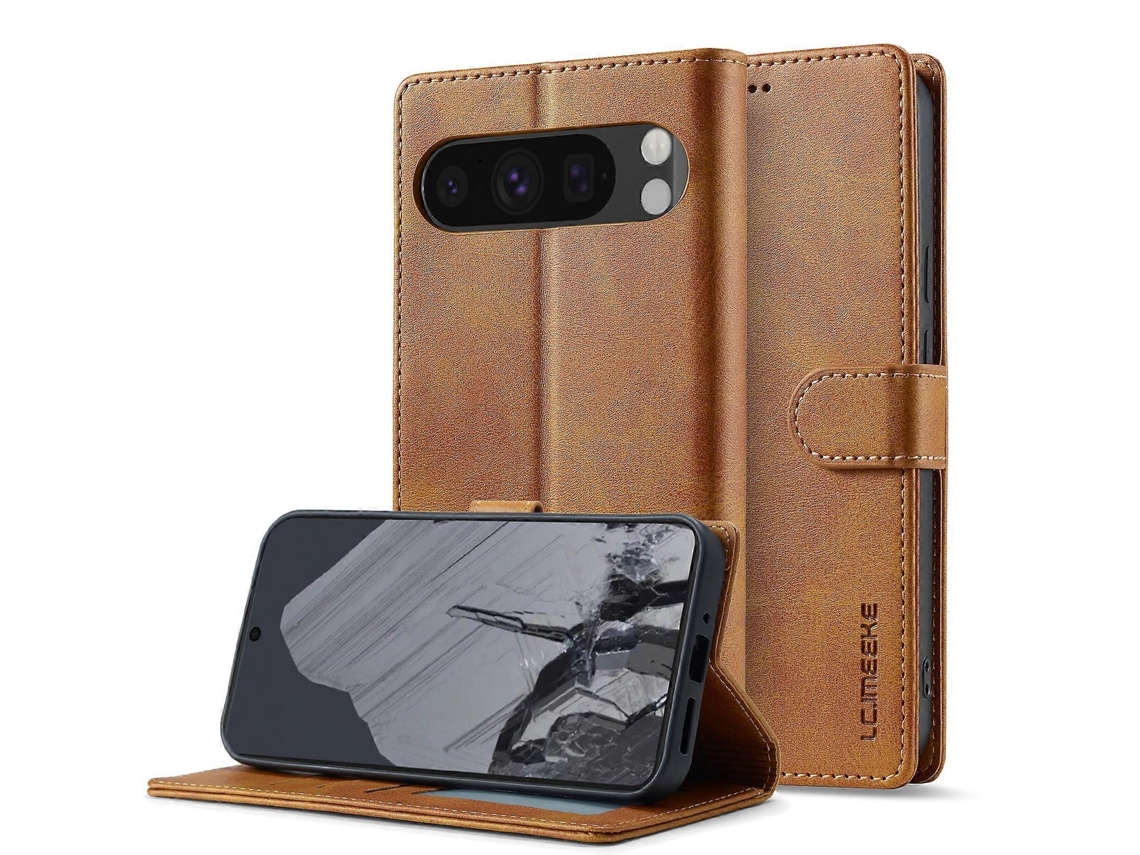 Capa De Celular Lc.imeeke Com Textura De Bezerro E Flip De Couro
