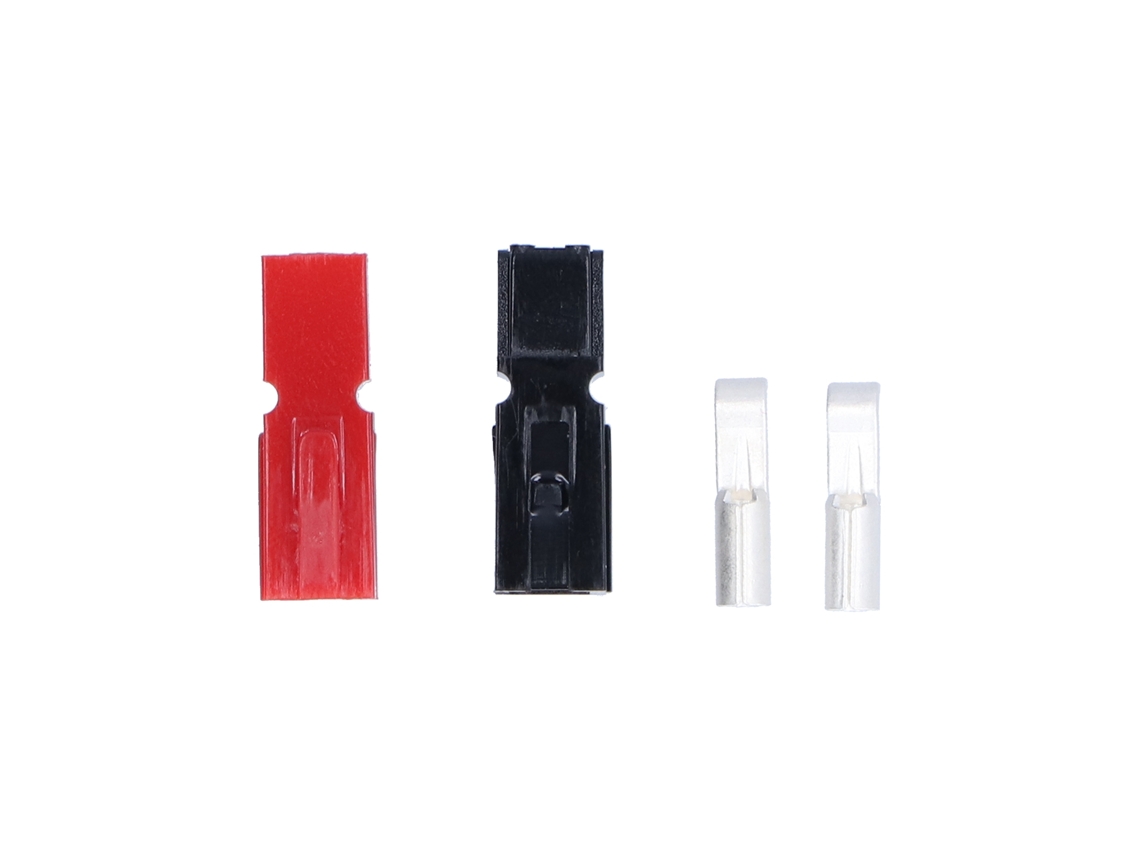 20 Conectores de Bateria Vermelho e Preto Módulo Individual 30A 600V Conexões de Energia de Longa Duração