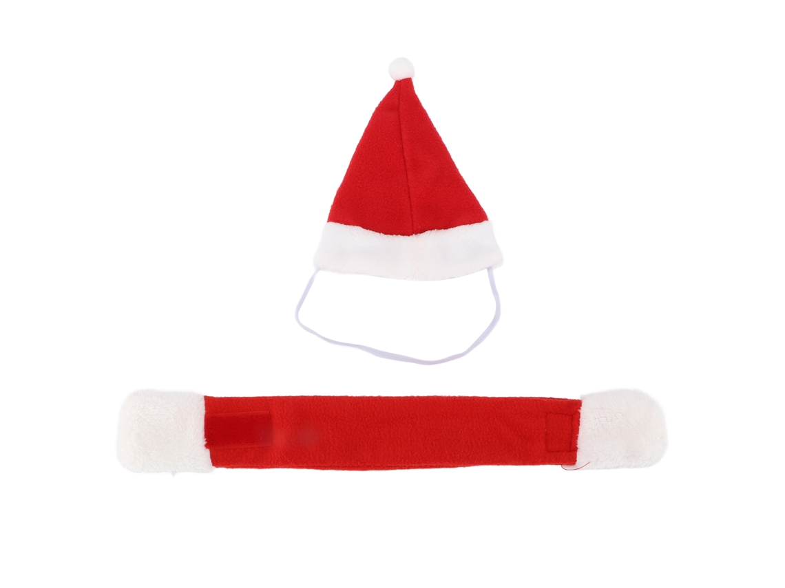 Conjunto De Cachecol E Chapéu De Natal Para Pequenos Animais De Estimação