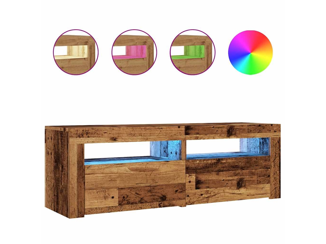 Tv Cabinet, Tv Cabinets Vidaxl Marrom Madeira Processada (n/a)