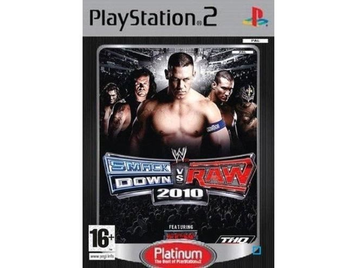Jogo de Console Smackdown Vs Raw 2010 Platinum / Ps2