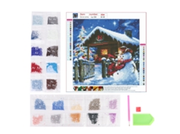 Laxiscreed Pintura De Diamante Natal 5d Diy Com Perfuração Completa Para Decorar Na Época Festiva