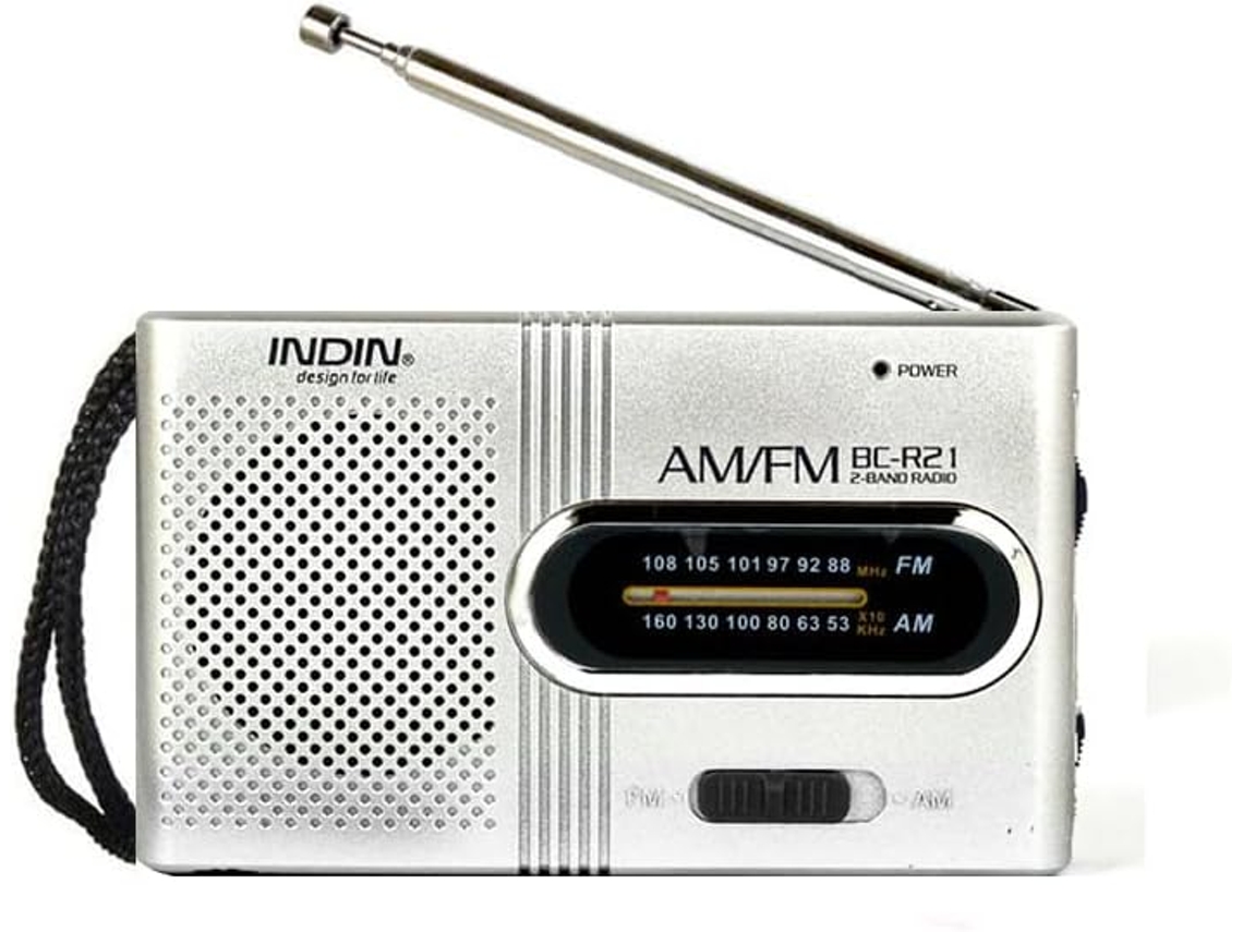 Rádio De Bolso, Alimentado Por Bateria, Com Altifalante, Entrada Para Auscultadores, Pequeno Rádio Fm Portátil À Moda Antiga.
