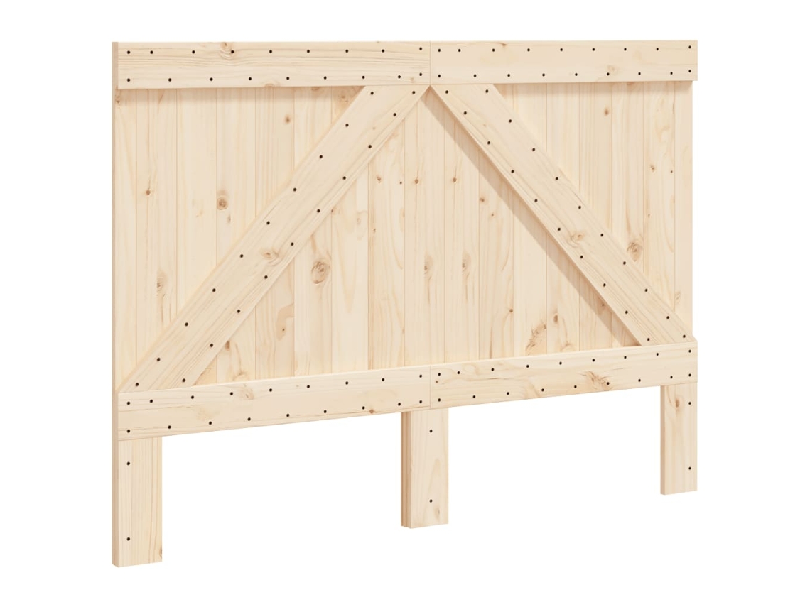 Cabeceira 140x104 Cm Madeira de Pinho Maciça MAISON EXCLUSIVE