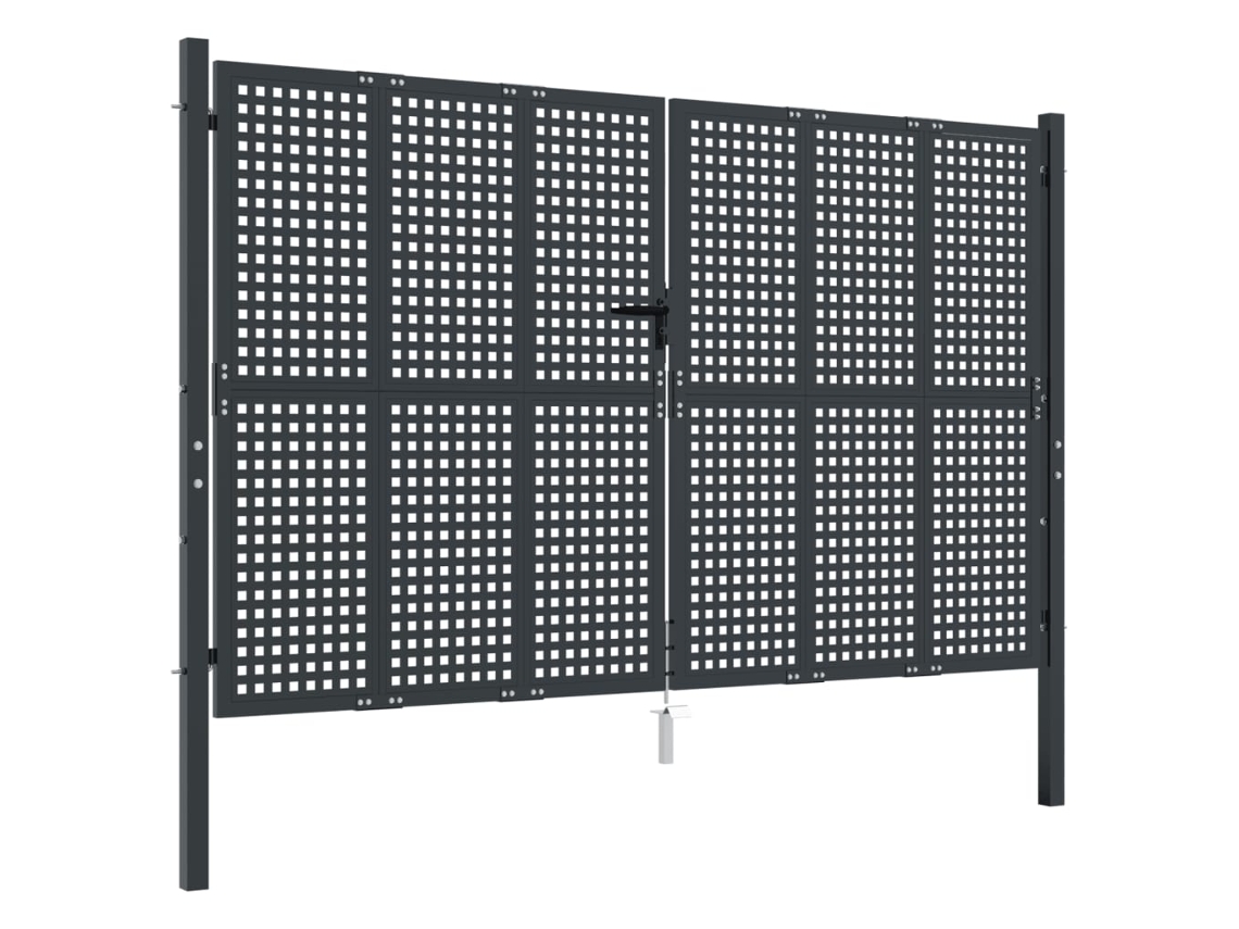 Garden Gate, Garden Gates Vidaxl Antracite Aço (300 X 200 Cm)