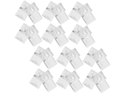 Conjunto De 25 Peças De Clipes Transparentes Reforçados Para Montagem De Espelhos Sem Danificá Los. Gokoco