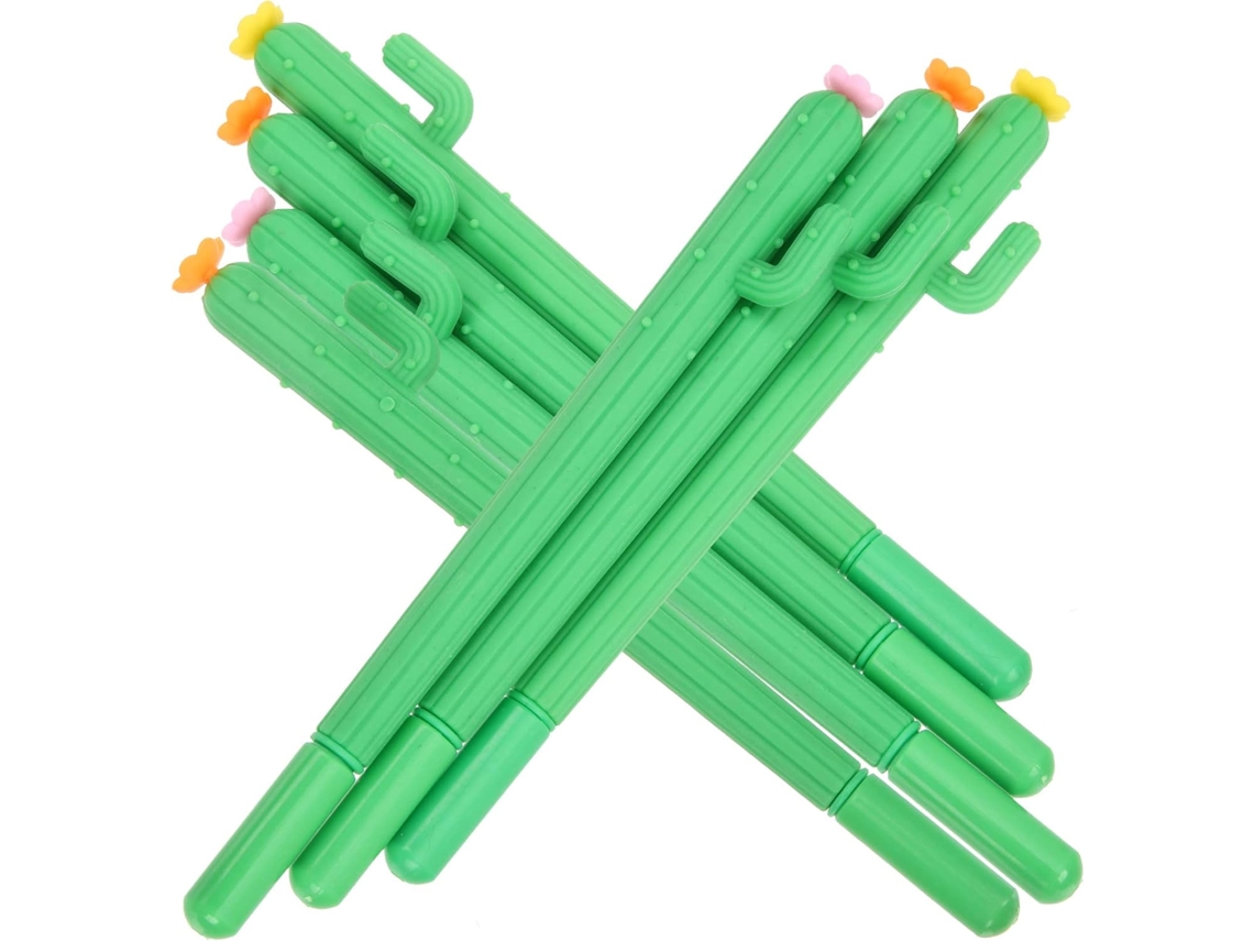 Jojofuny Canetas De Gel Criativas Em Formato Cacto Para Decoração