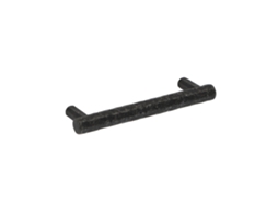 Puxador para Móveis HARDWAREXCHANGE em Zamac com 96mm de distância central, ferro preto vintage, conjunto de 6