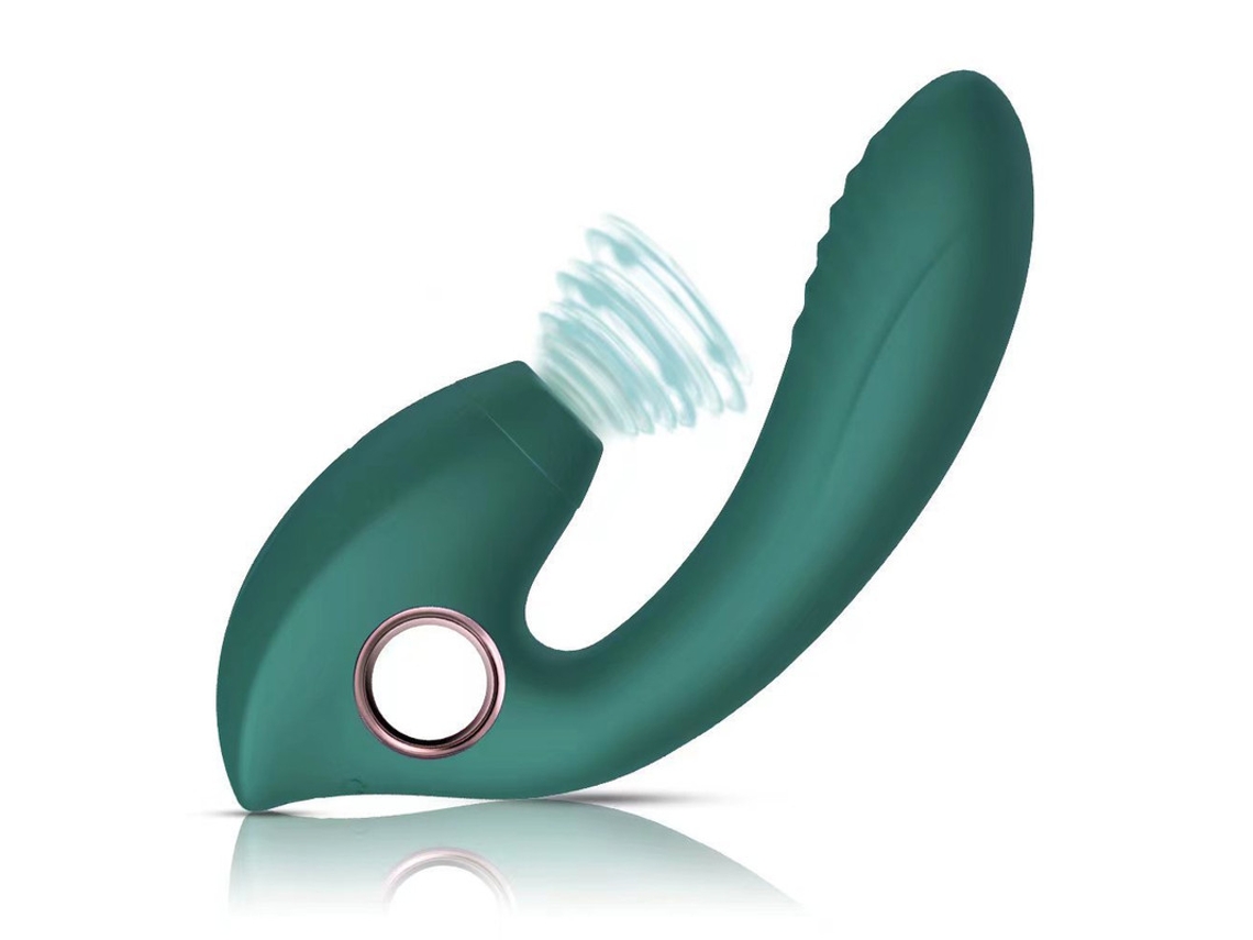 Vibrador De Massagem De Suco 2 Em 1 Para Mulheres (verde)