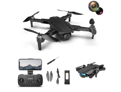 KLACK F188 Profissional 5G Wifi Gps com Câmera 6K Full Hd Dupla Câmera Tempo de Voo 28 Min 1 Bateria- Preto