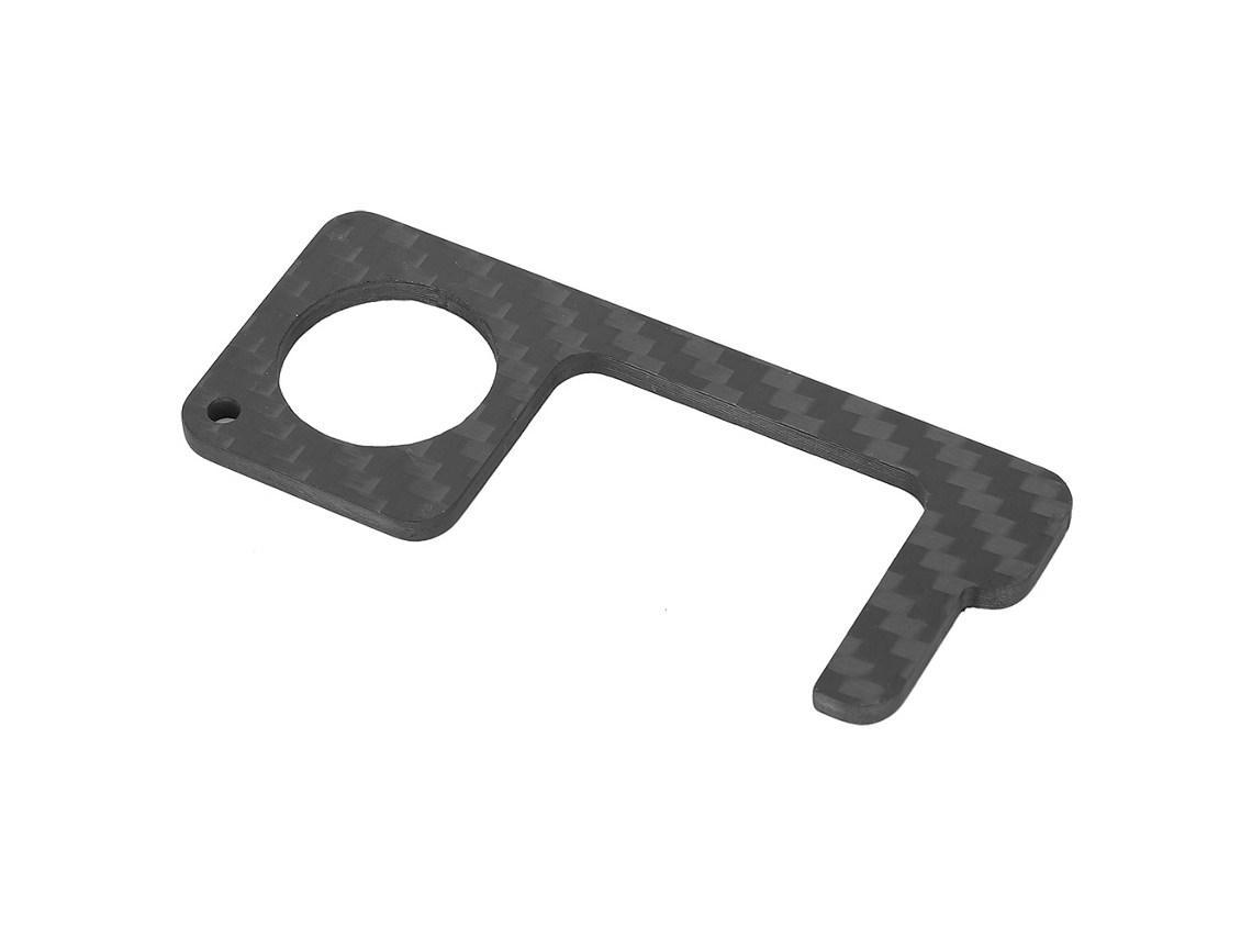 Botão De Abertura De Porta Sem Contato Em Fibra De Carbono Da Laxiscreed Para Maior Higiene E Segurança