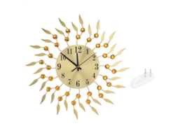 Ronjoe-relógio De Parede De Ferro Retro Mudo Quartz Decorativo Para Sala De Estar