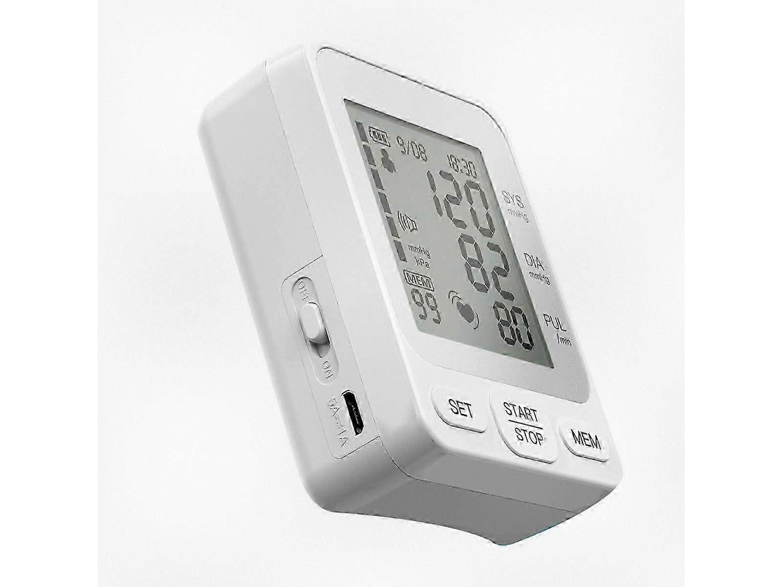 Monitor De Pressão Arterial De Pulso Com Grande Visor Lcd, Monitor Automático De Pressão Arterial Para Uso Doméstico Com Braçadeira. Ly Ebike