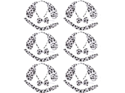 Tiaras Com Orelhas De Cachorro Cosplay, 6 Conjuntos, Tecido