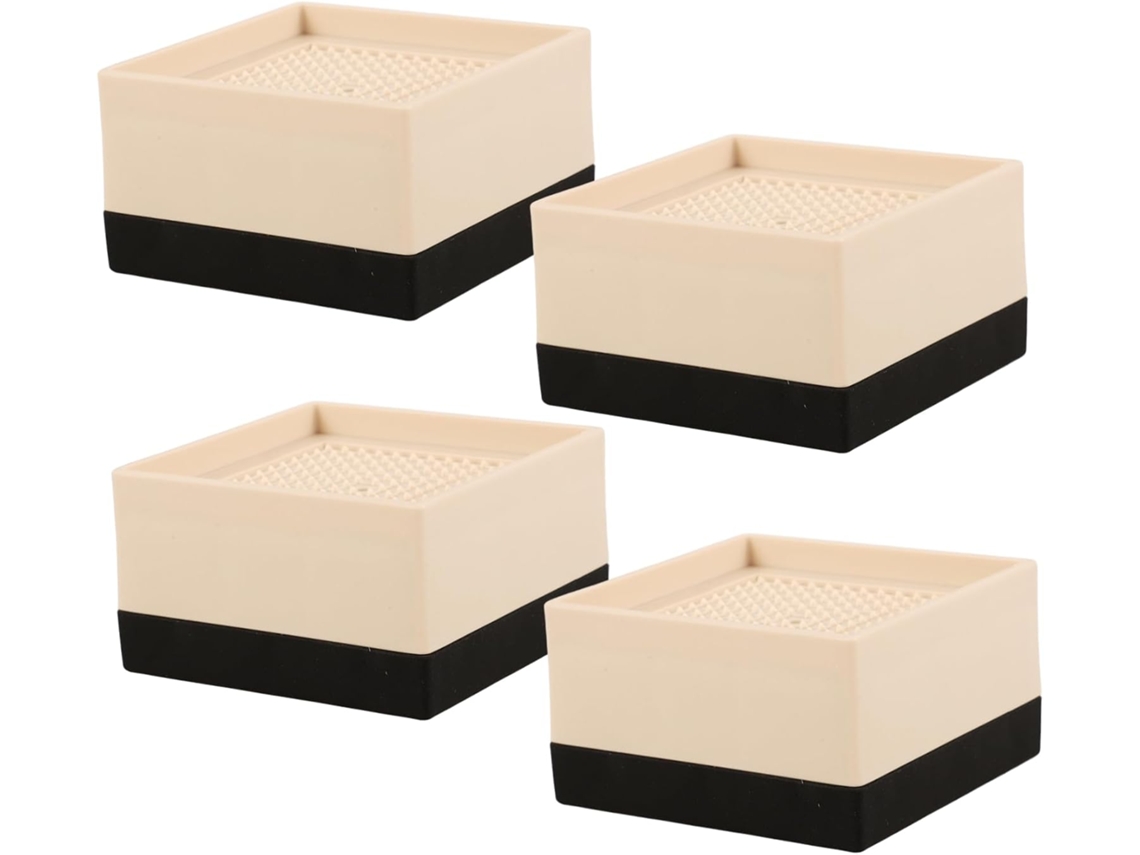Lalafina Conjunto De 4 Pés Antiderrapantes Resina Para Móveis, Resistentes E Para Elevação De Camas, Fáceis De Instalar