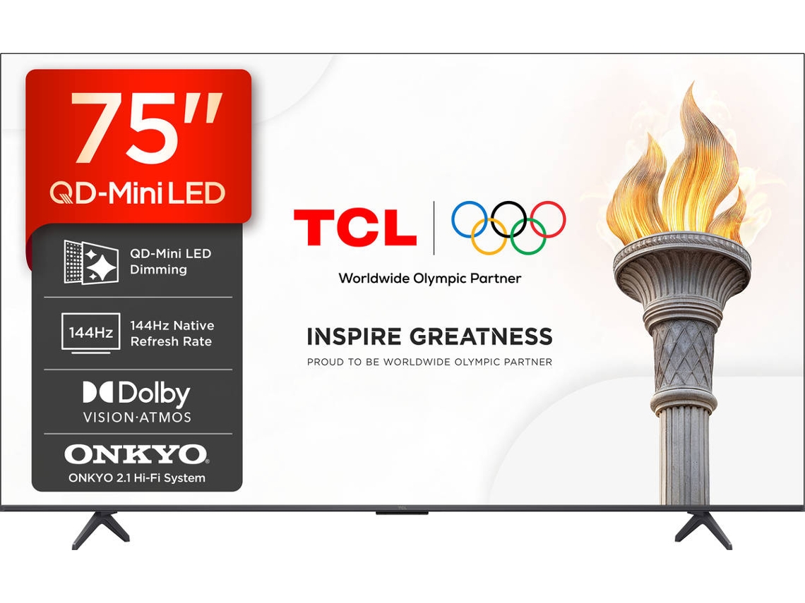 TV TCL 75P8L (LED - 75'' - 191 cm - 4K Ultra HD - Smart TV)