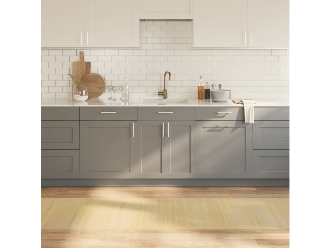 Tapete Retangular 70x300 Cm Bambu Cor Natural Clara