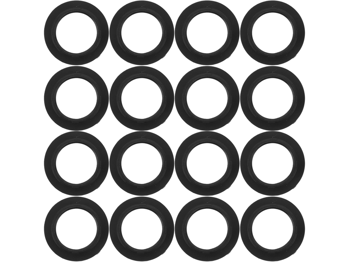 Conjunto De 50 Anéis Adaptadores De Plástico Preto Para Lâmpadas E12/e14