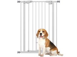 Jaula dobrável para cães, com 2 portas, bandeja removível, 90x57,5x62cm