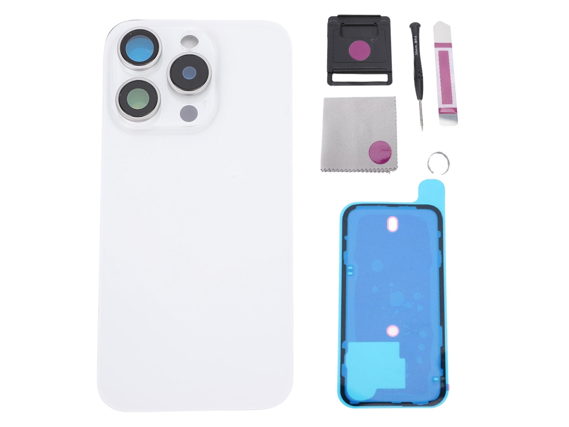Capa de Vidro EOOCOO para iPhone 15 Pro, substituição da capa traseira
