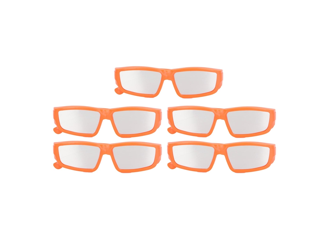 Mali 5pcs Óculos de Eclipse Solar Seguros Profissionais Plásticos para Visualização Direta do Sol Laranja
