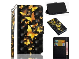 Capa Dobrável Horizontal Com Padrão De Pintura 3d Em Tpu + Couro Pu Com Suporte, Compartimentos Para Cartões E Carteira Para Samsung Galaxy A71.
