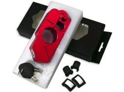 Cadeado para Guidão de Motocicleta Trava Universal Manopla Freio Resistente Manete Robusta Antifurto Função