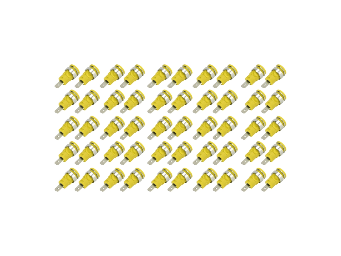 50pcs Enchufe de Plátano 4mm Cobre Alta Corriente para Pruebas Eléctricas