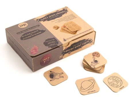 Jogo de Memória TONKI KIDS Blocos de Papelão com Memória Sweet Space (Idade Mínima Recomendada: 2 anos)