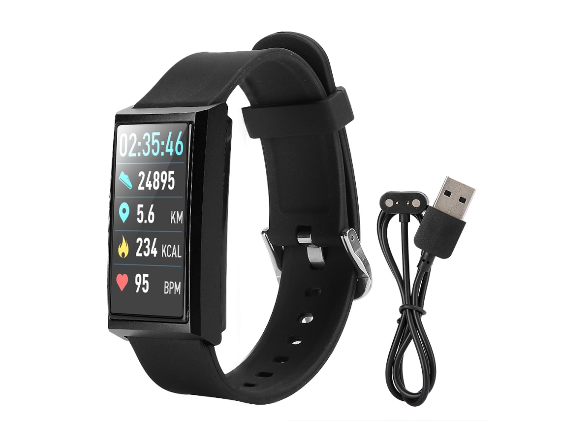 Pulseira D5 com monitoramento de saúde e à prova d'água EOOCOO