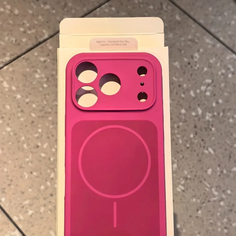 (vermelho 17) Capa Protetora Magsafe Em Silicone Líquido, Macia Ao Toque E Resistente A Impactos.
