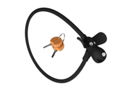 Cadeado Para Bicicleta Com Chaves, Em Formato De Cachorrinho Fofo, Com Cabo De Aço, Antifurto, Revestido De Silicone, Ideal Para Capacete, Porta
