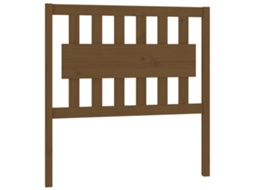 Cabeceira de Cama em Pinho Maciço Castanho Mel MAISON EXCLUSIVE (95,5x4x100 cm)
