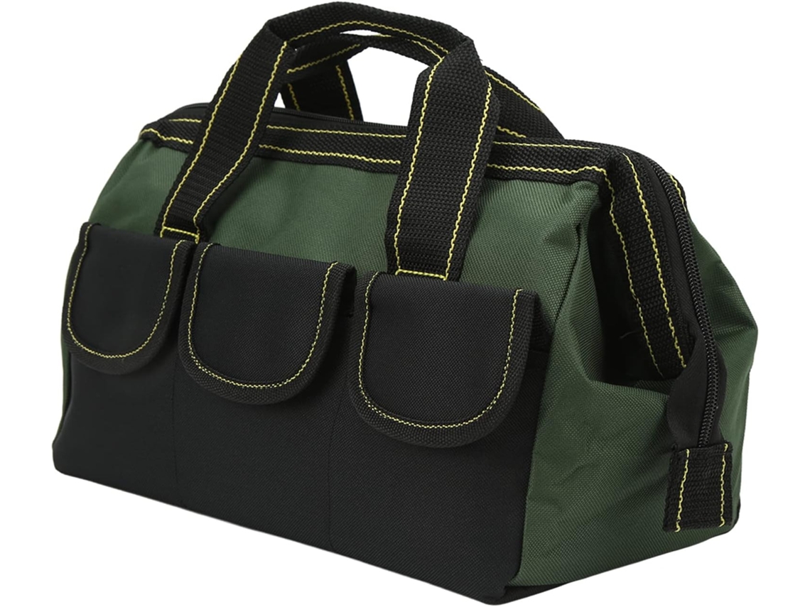 Bolsa Para Ferramentas Resistente De 13 Polegadas, Em Tecido Oxford 1680d Com Abertura Larga, Organizador Portátil Com
