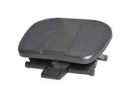 Apoio Para Os Pés Com Superfície Texturizada Inclinação De 0-30° Massagem E Altura Ajustável Em 3 Níveis 45x34x10-16,5 Cm Preto