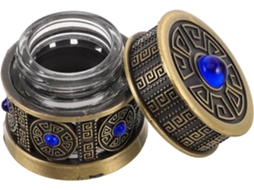 Pote De Creme Ciieeo Recarregável Em Metal E Vidro, 10g, À Prova De Vazamentos E Resistente, Com Design Luxuoso.