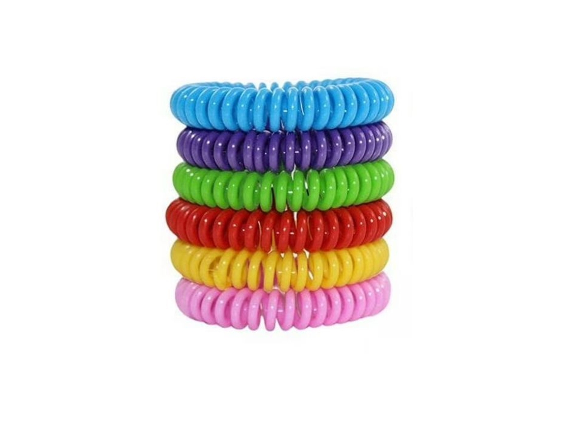Pulseira Espiral De Citronela Anti Mosquito Sem Produtos Químicos Tamanho Único Para Crianças E Adultos Cores Aleatórias Siroco