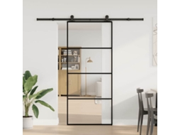 Porta Deslizante com Conjunto de Ferragens 90x205cm Vidro Esgotado Alumínio MAISON EXCLUSIVE
