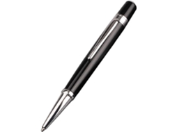 Caneta Esferográfica De Luxo Em Metal, 1,0 Mm, Preta, Rollerball Para