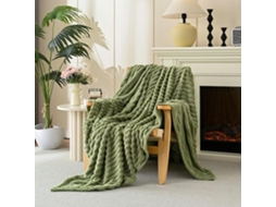 Manta de Veludo Cor Sólida Macia Grossa e Quente Ideal para o Inverno Perfeita Quarto Ou Sala Estar, Macio, Qu