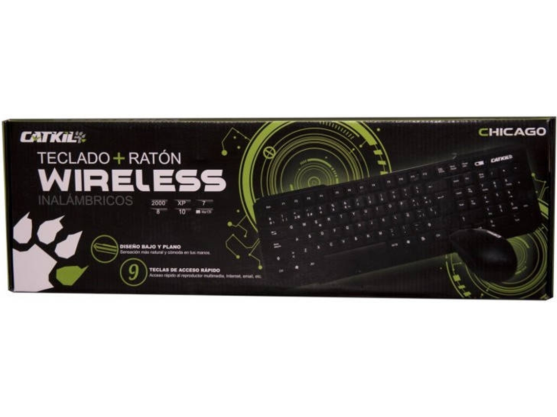 Teclado CATKIL Wireless Pack Chicago (Wireless - Layout Espanhol - Teclado Numérico)