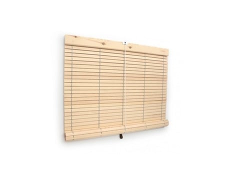 Cortina de madeira natural 127 x 215 cm