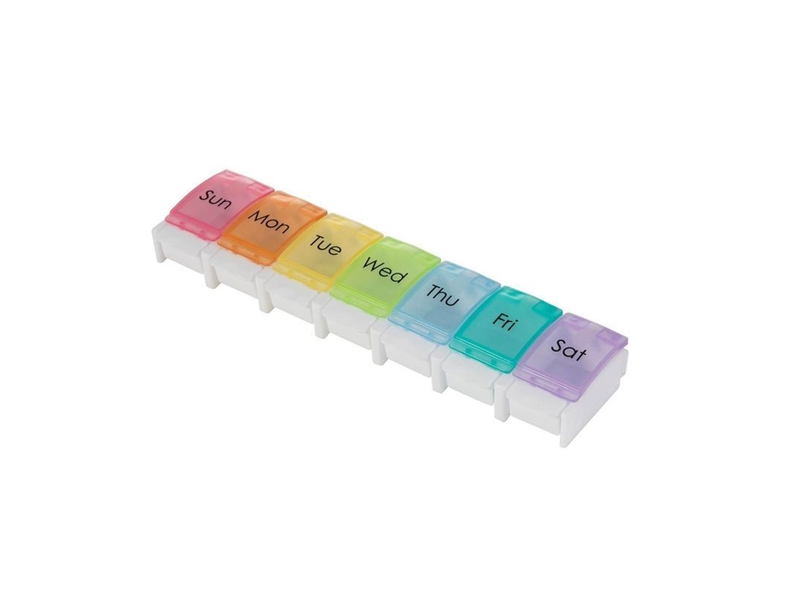 Caixa de Armazenamento de Pílulas Nova Line, semanal, BPA free, 7 dias | S/MARCA