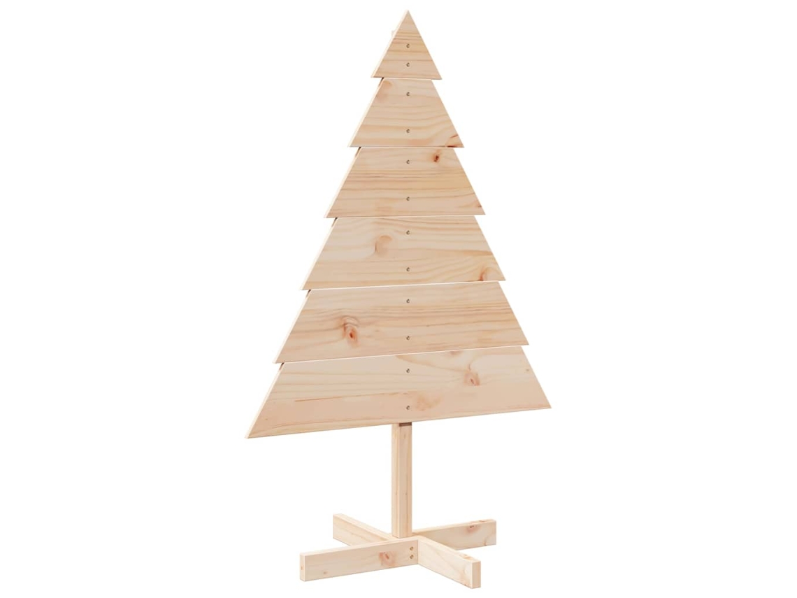 Árvore de natal de madeira VIDAXL Marrom Madeira (110 cm)