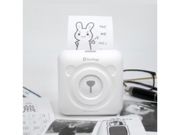 Impressora Térmica Sem Tinta Bluetooth Mini Pocket Printer Peripage P158 Branco 57 X 30 Mm